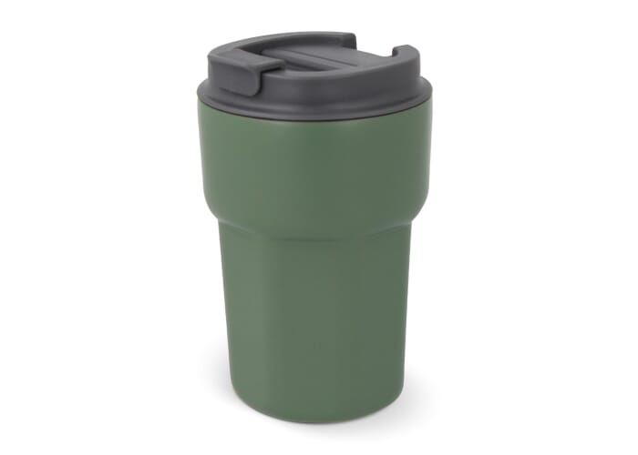 Mug personnalisé avec couvercle 350ml Zambezi Vert olive